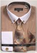 Avanti Uomo Men's French Cuff Shirt Set - Fashion Collar Chain