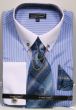 Avanti Uomo Men's French Cuff Shirt Set - Fashion Collar Chain