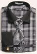 Avanti Uomo Men's French Cuff Shirt Set - Bold Plaid