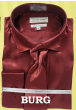 Avanti Uomo Men's Slim Fit Dress Shirt Set - Soft Satin