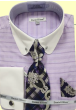 Purple Collar Pin Shirts Mens Shirts