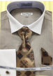 Daniel Ellissa Men's French Cuff Shirt Set - Textured Solid