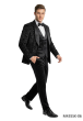 Black Suit Velvet Suits Slim Fit Suits for Men