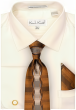 Karl Knox Men's French Cuff Fashion Shirt Set - Chainlink Tie