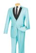 CCO Men's 2pc Sharkskin Slim Fit Outlet Suit - Shawl Collar