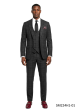 Charcoal Suit Hybrid Fit Mens Suits Double Breasted Vest