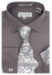 Karl Knox Men's French Cuff Shirt Set - Hollow Jacquard