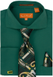 Karl Knox Men's French Cuff Shirt Set - Spread Collar