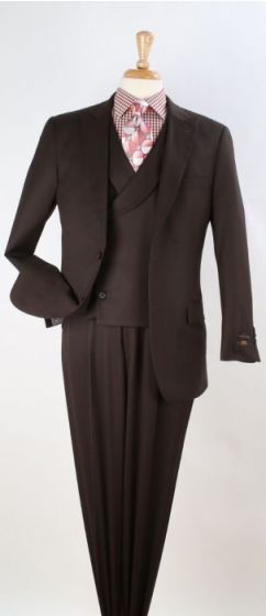 Apollo King Men's Outlet 3pc 100% Wool Fashion Suit - Modern Business