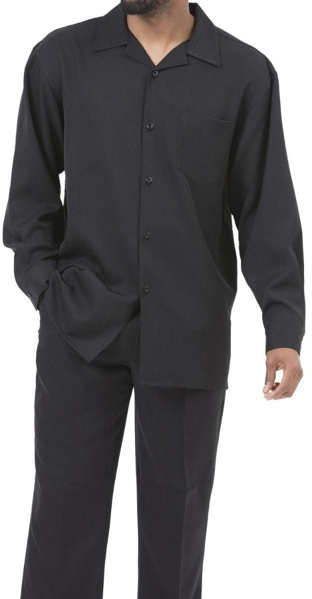 Montique Men's 2 Piece Long Sleeve Walking Suit - Bold Color