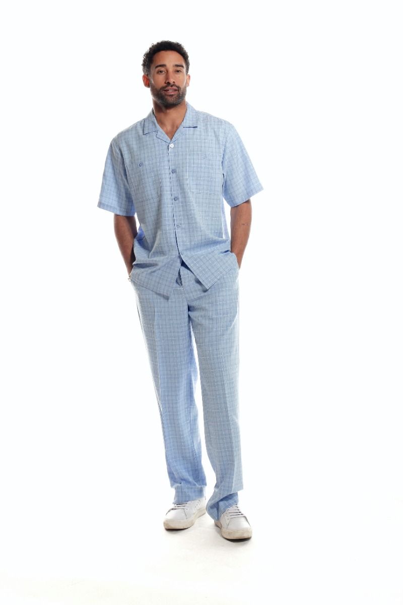 Stacy Adams Men's 2 Piece Walking Suit - Windowpane