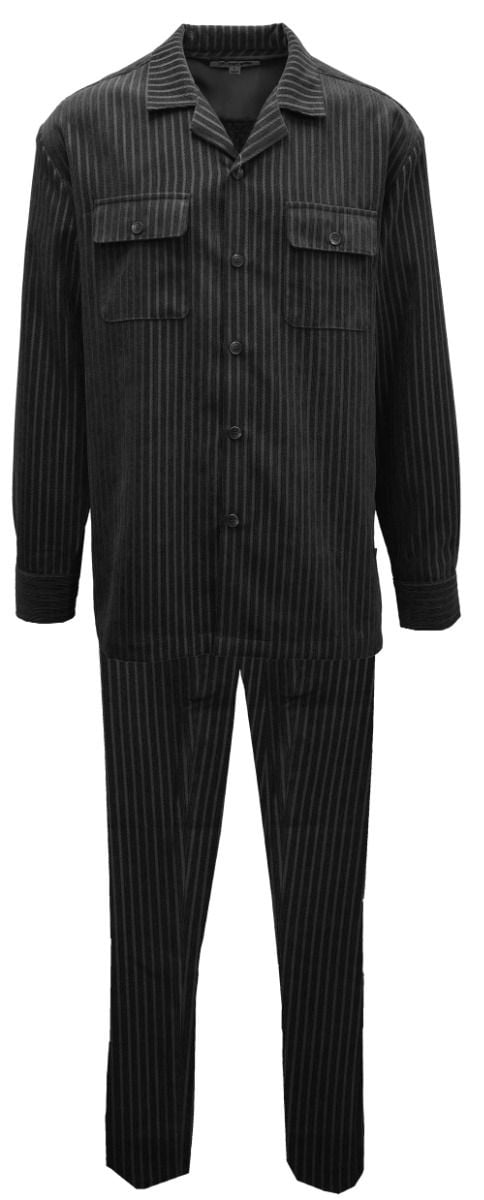 Stacy Adams Men's 2 Piece Corduroy Walking Suit - Vertical Stripes