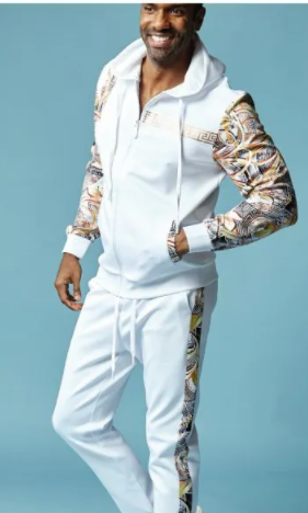 Stacy Adam's Men's 2 Piece Athletic Walking Suit - Exotic Sleeves