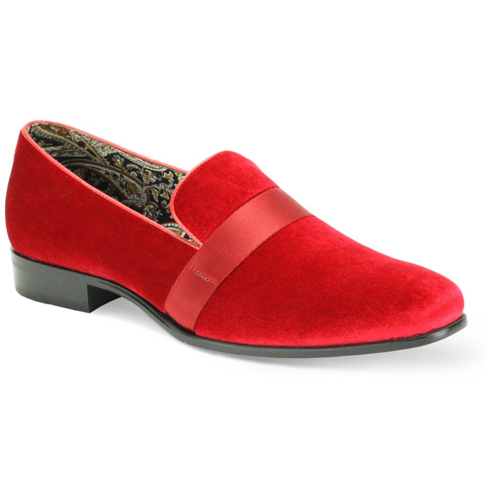 Velvet red sale dress shoes