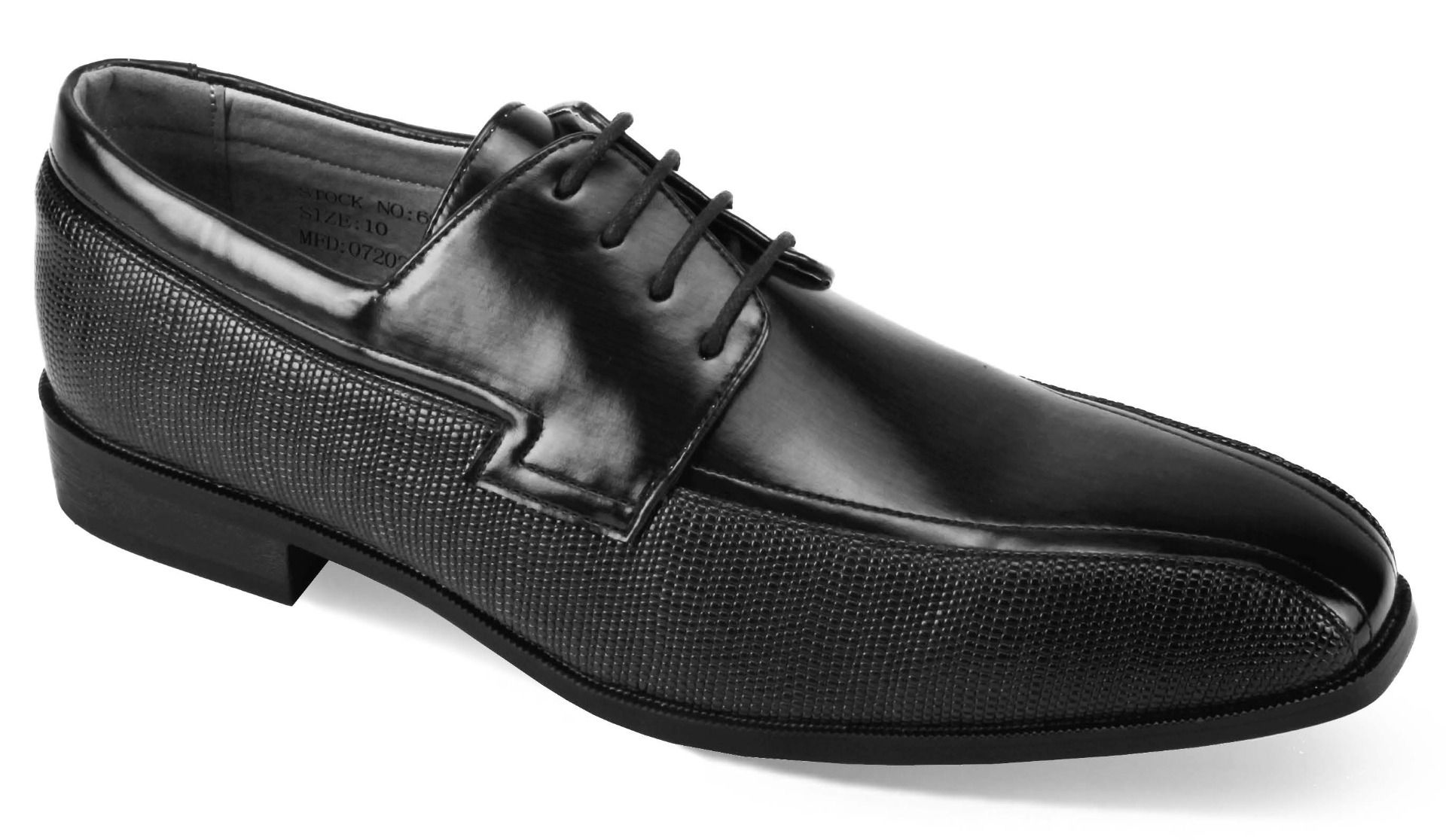 Antonio Cerrelli Men's Fashion Dress Shoe Layered Faux Snake Skin