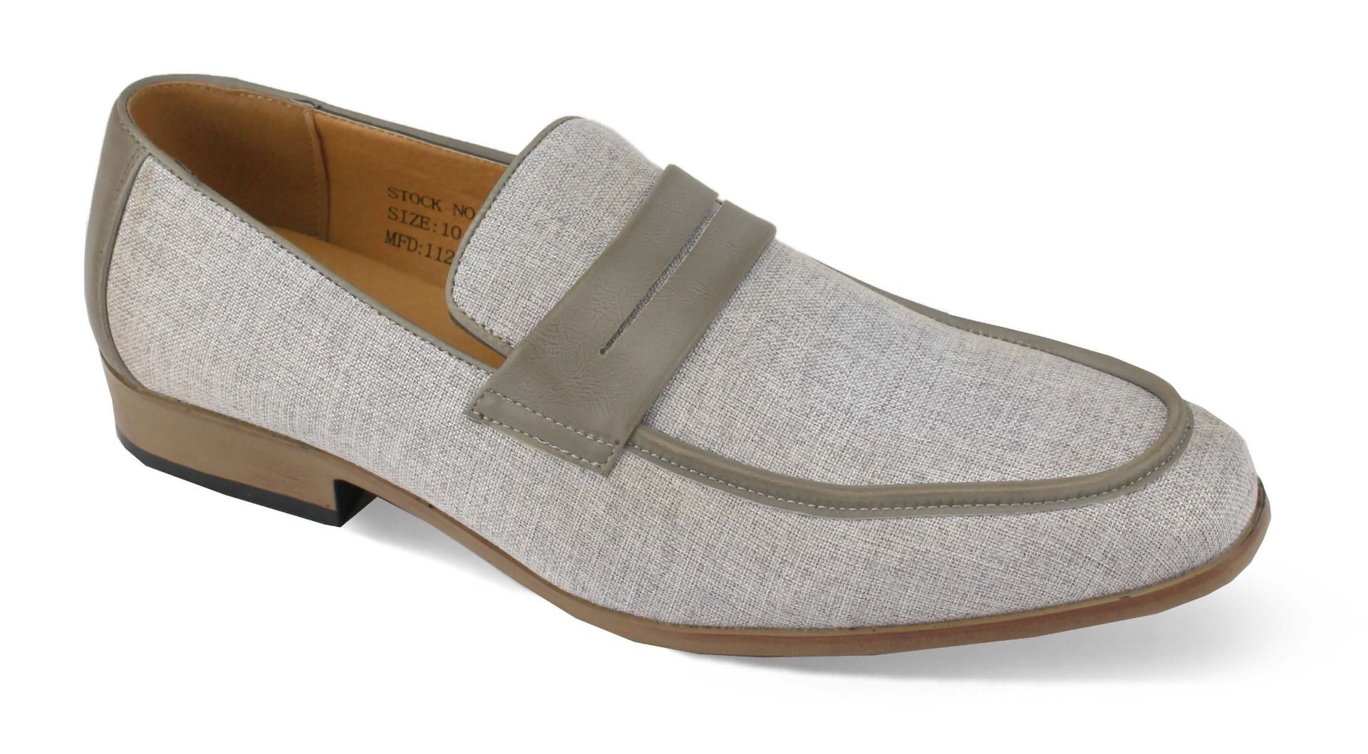 Antonio Cerrelli Men s Fashion Dress Shoe Linen Slip On