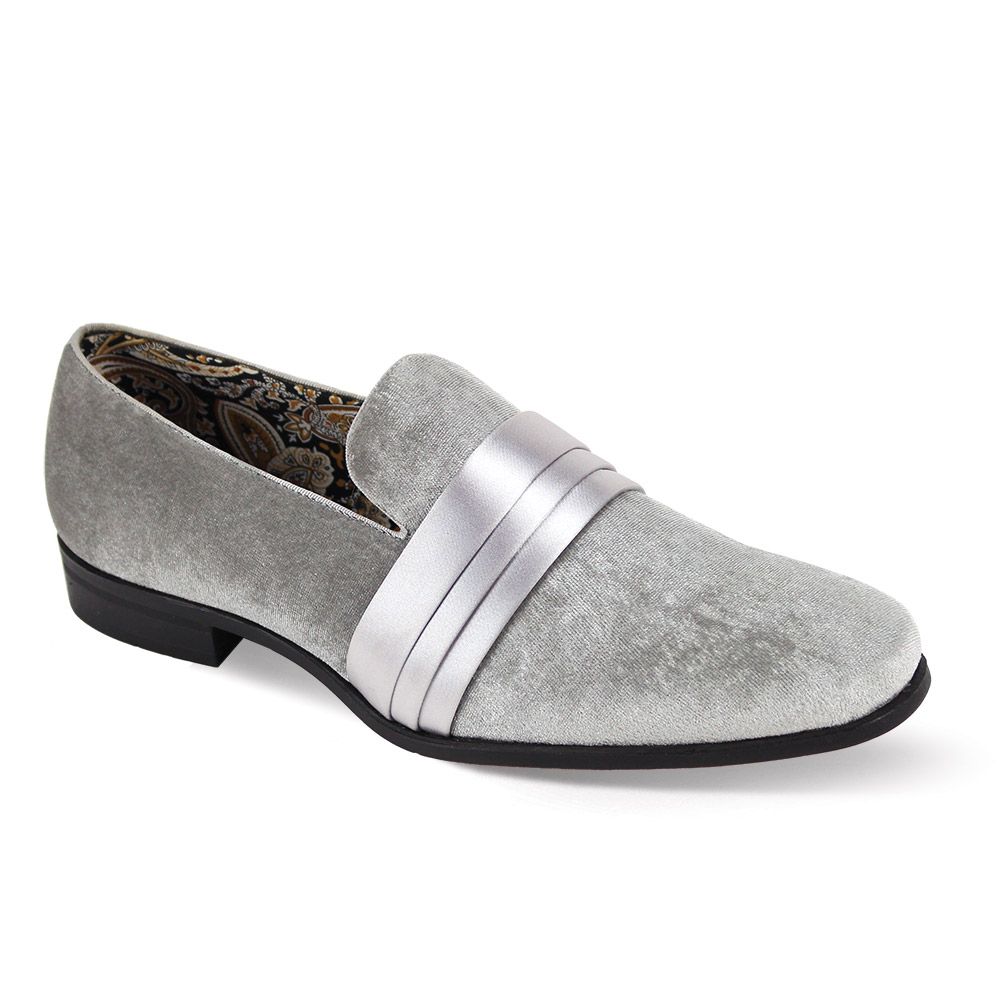 Marco Velvet Rhinestone Smoker Slip-On Loafers by After Midnight main image 1
