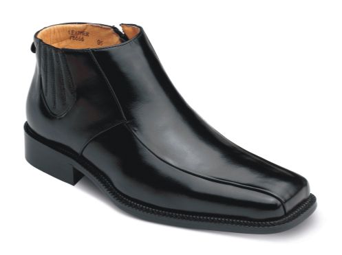 ZOTA Men's Premium Leather Outlet Dress Boot - Zipper Closure 
