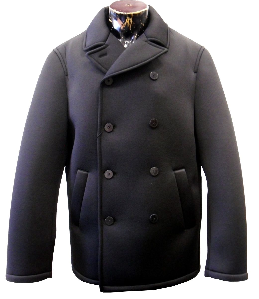 Silversilk Men's Double Breasted Outlet Pea Coat - All Weather 