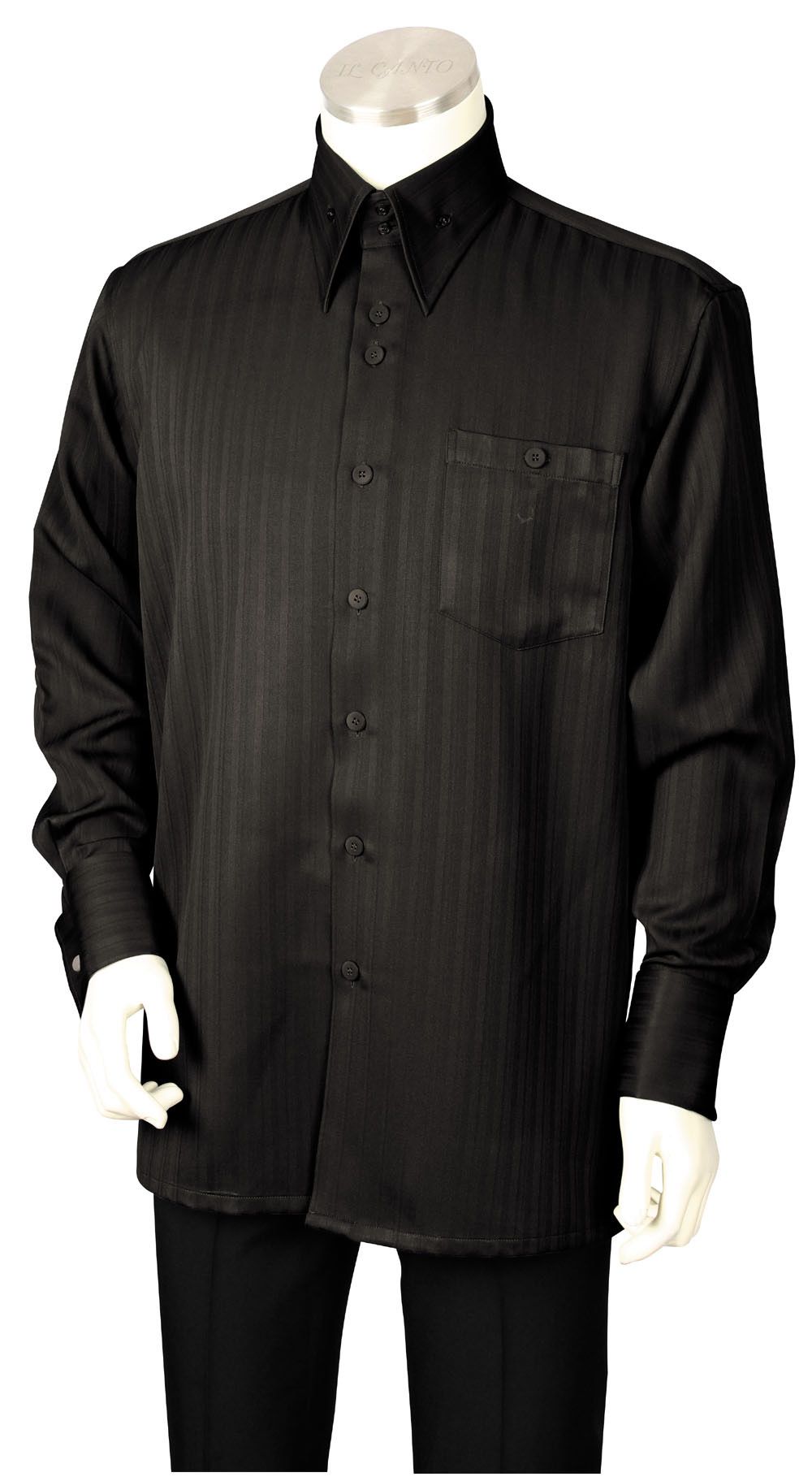Canto Men's 2 Piece Long Sleeve Walking Suit - Subtle Stripe