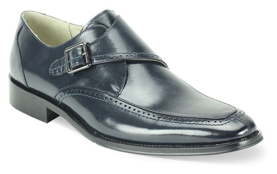 Giovanni Men's Leather Dress Shoe - Fashion Buckle Strap