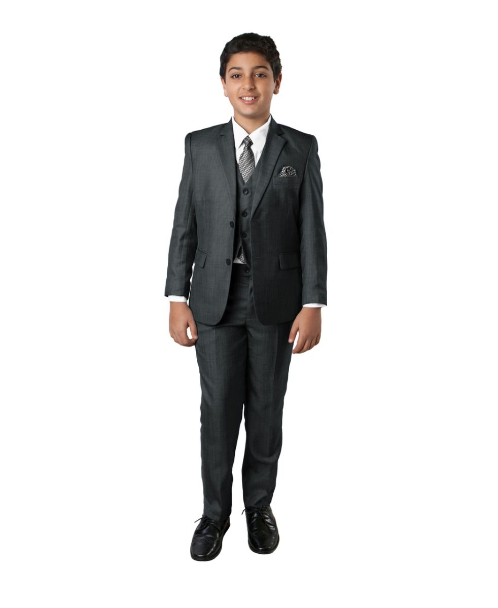 Tazio Boy's 5 Piece Suit with Shirt & Tie - Classic Executive