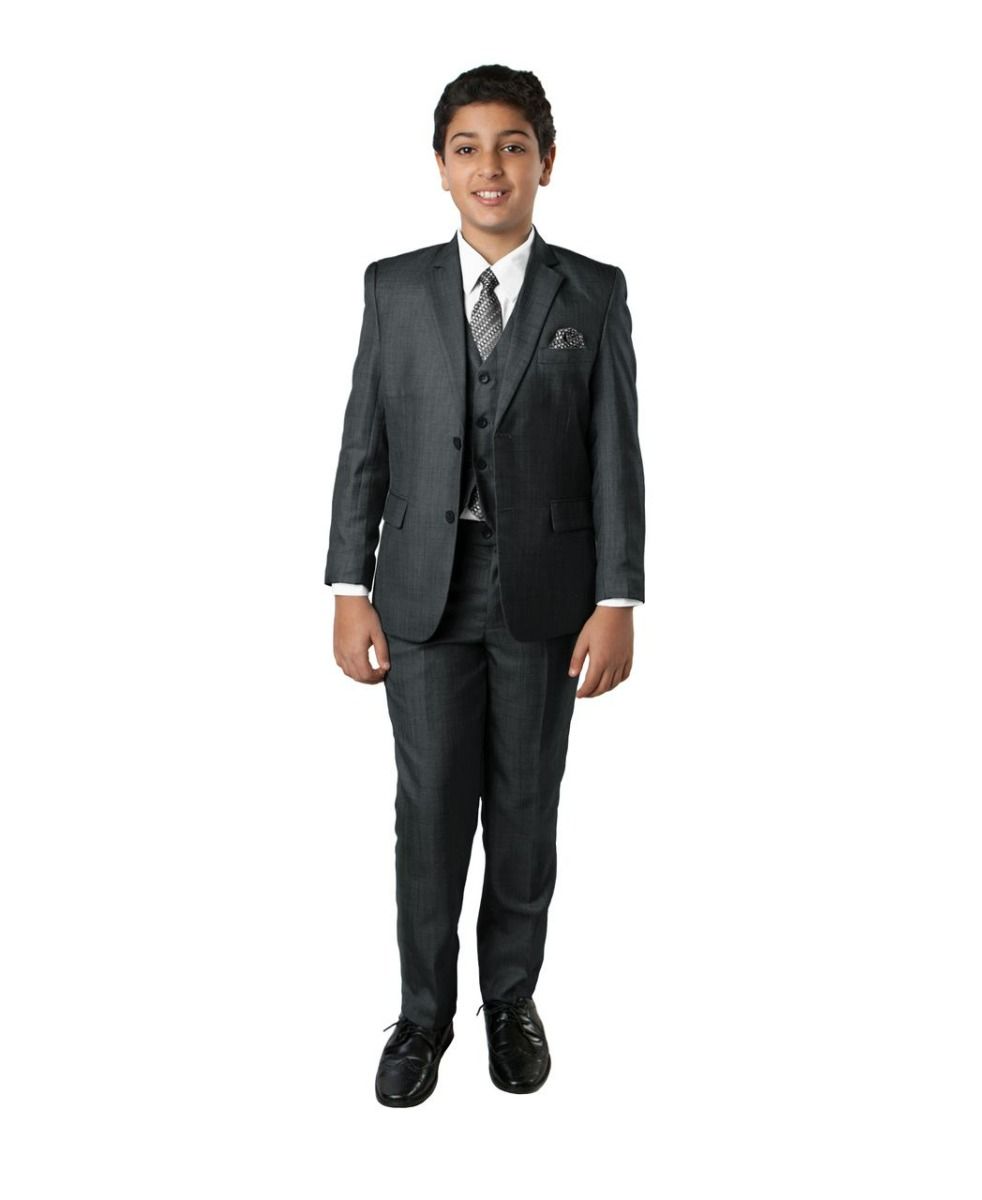 Tazio Boy's Outlet 5 Piece Suit with Shirt & Tie - Classic Executive