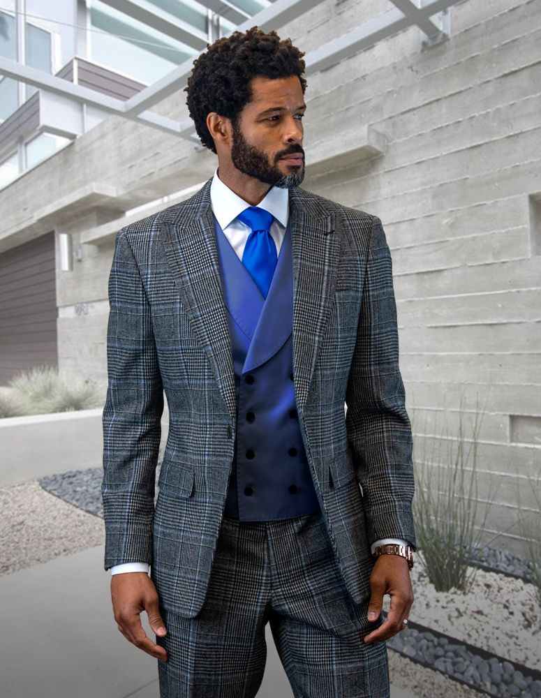 Statement Men's 100% Wool 3 Piece Suit - Vibrant Colors