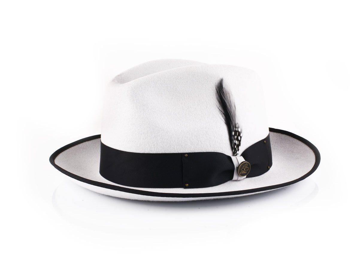 Steven Land Men's 100% Wool Fedora Hat 