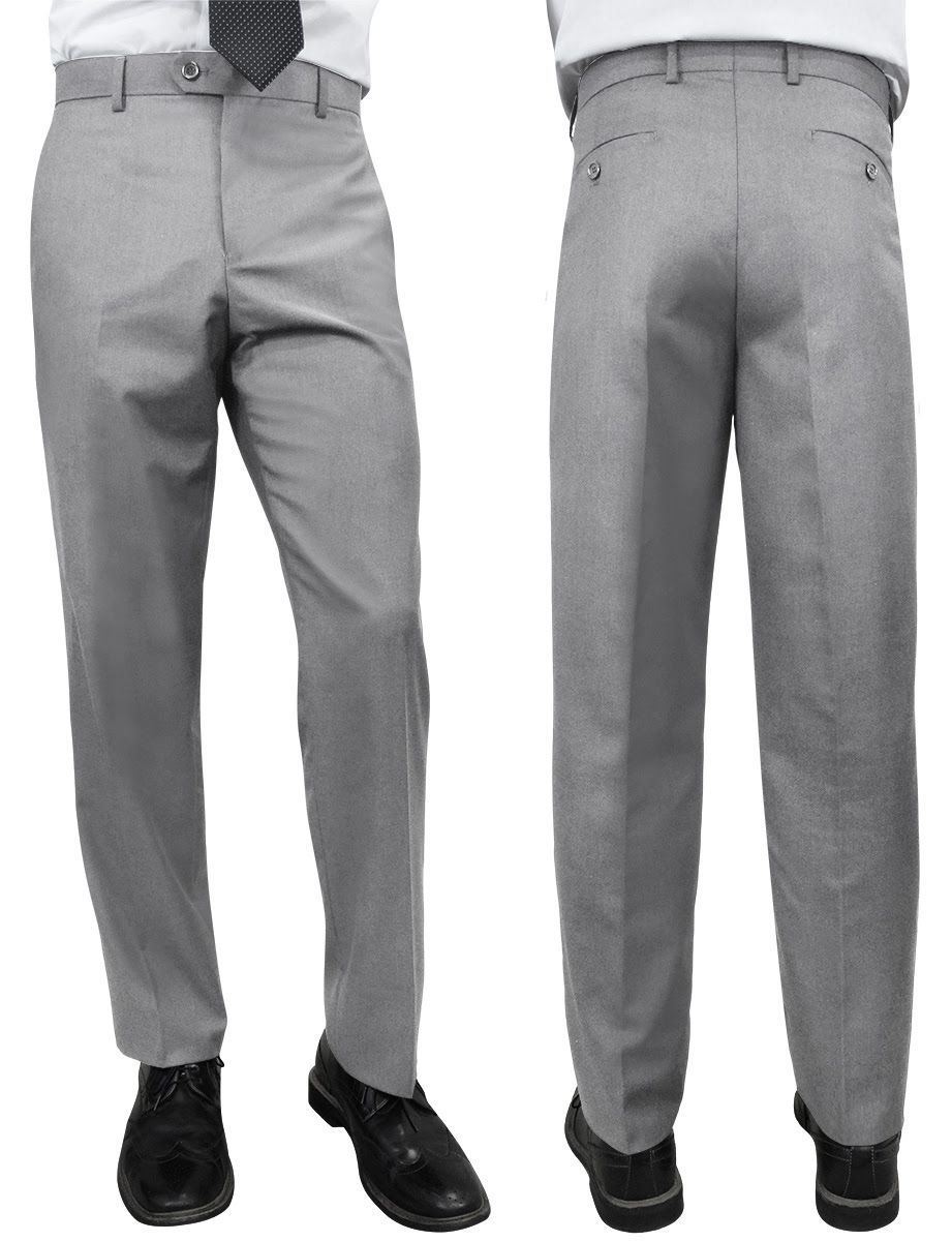 Royal Diamond Men's Outlet Modern Fit Pants - Flat Front Slacks