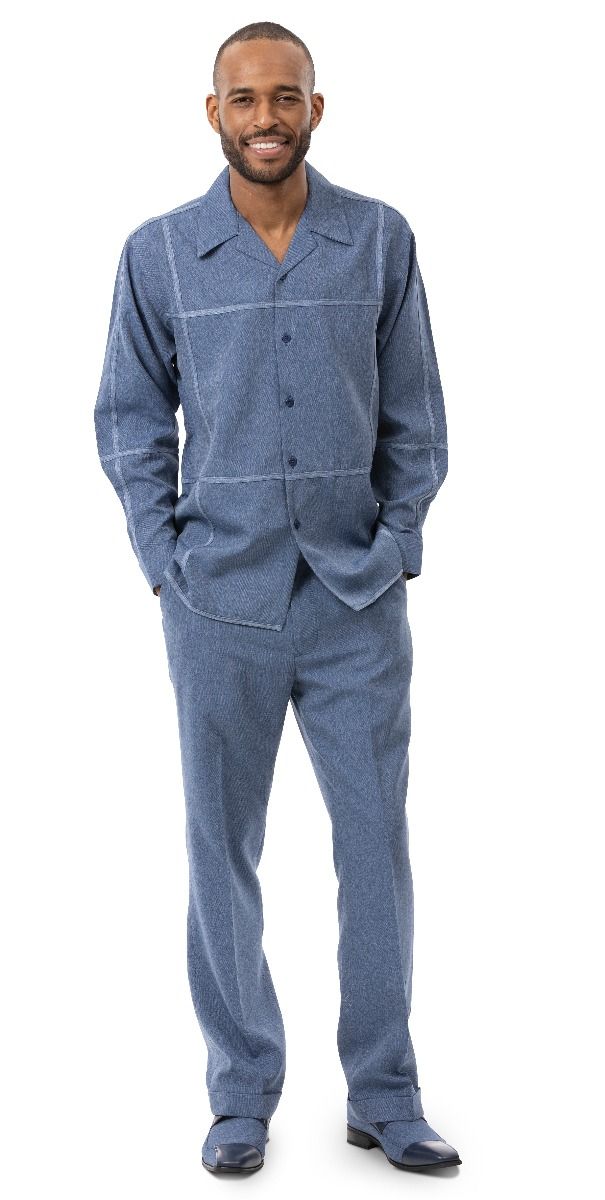 Mens denim walking best sale suits