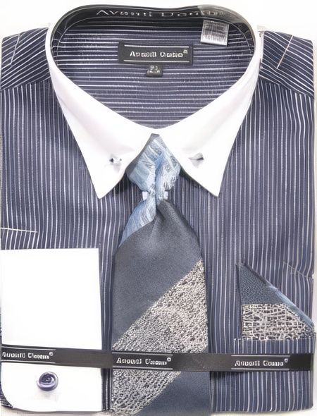 Avanti Uomo French Cut Dress Shirt DNS03 Red (Slim Fit)