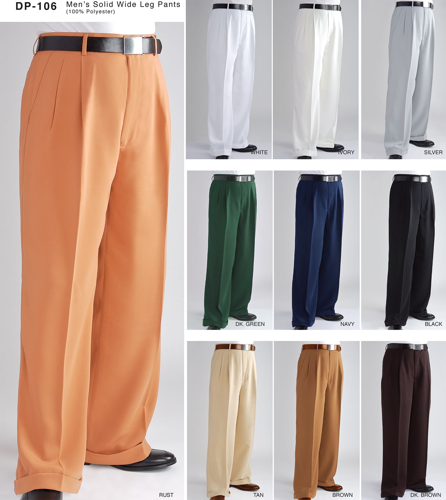 Daniel Ellissa Men's Wide Leg Pants ...