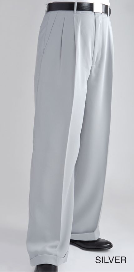 Daniel Ellissa Men's Wide Leg Pants - Double Pleated