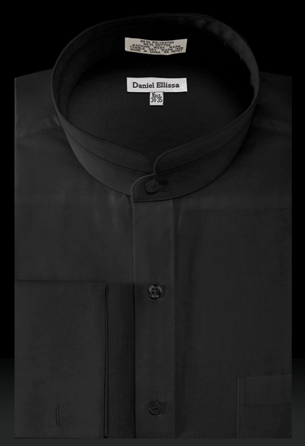 Daniel Ellissa Men s Solid Banded French Cuff Dress Shirt