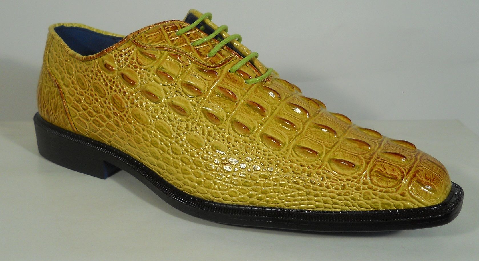 Roberto Chillini Men's Fashion Dress Shoe - Crocodile Texture