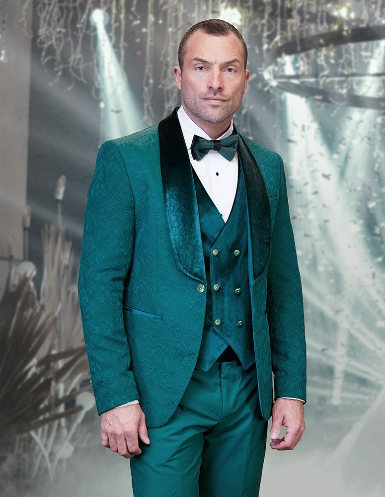 Three piece hotsell velvet suit