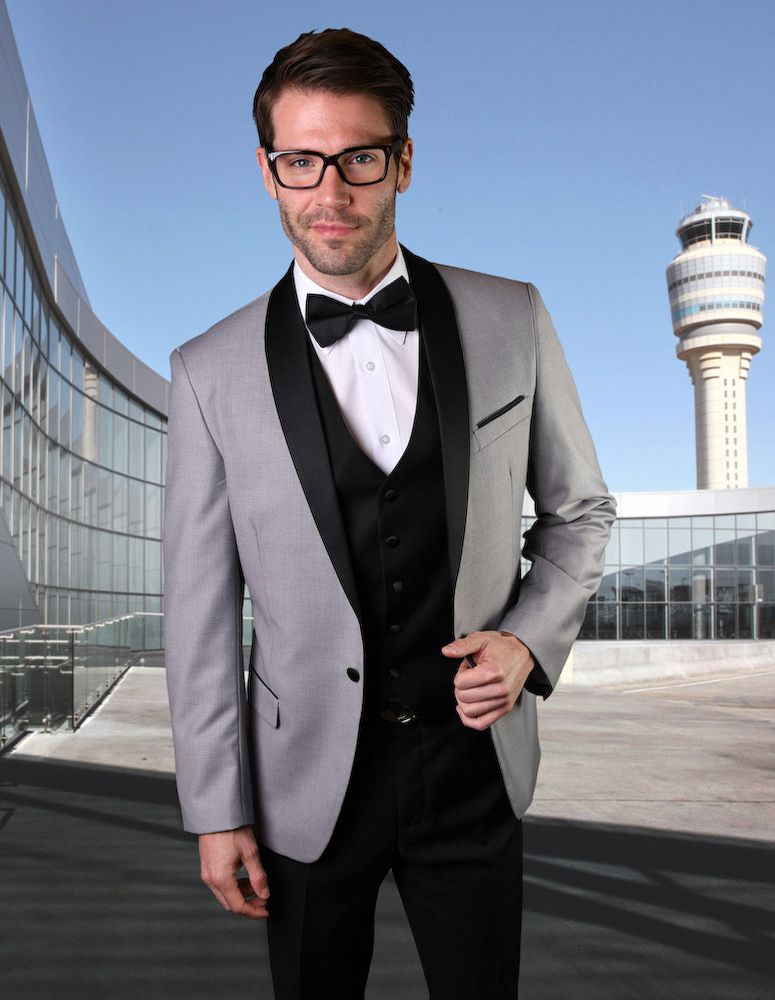 Statement Men's Outlet 3 Piece Wool Tuxedo - Classic Tuxedo