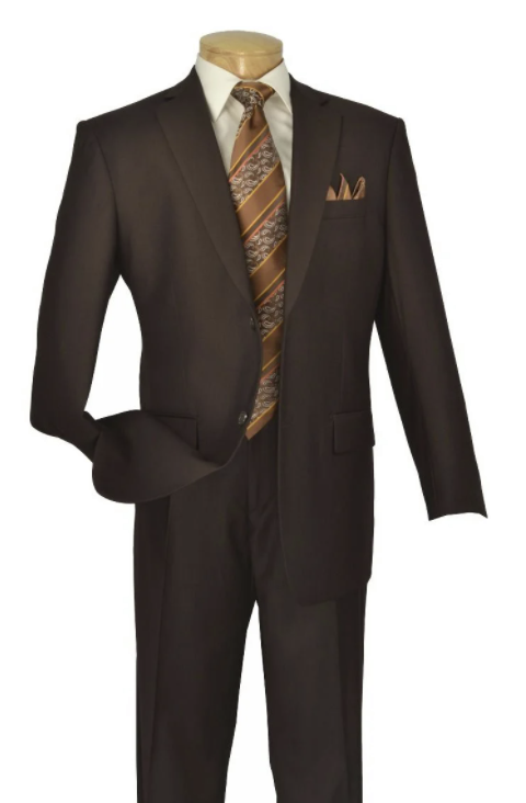 Royal Diamond Men's Outlet 2 Piece Suit - Solid Colors