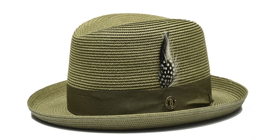 Godfather Straw Dress Hat - Homburg Style