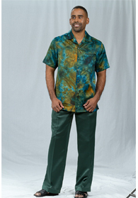 men's short sleeve shirt and tie sets