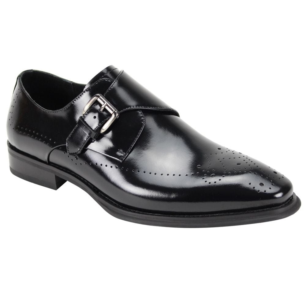 Giovanni Men's Leather Dress Shoe - Sleek Buckle