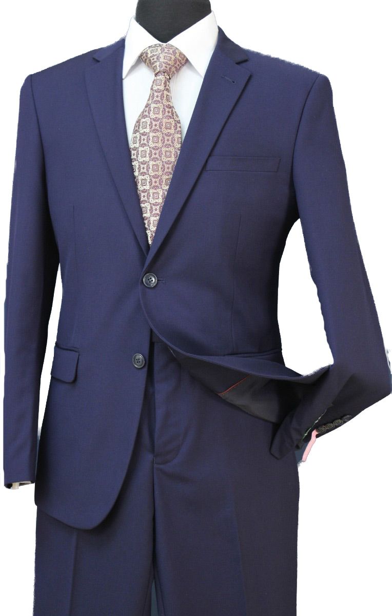 Loriano Men's 2 Piece Regular Fit Executive Outlet Suit - Classic Style