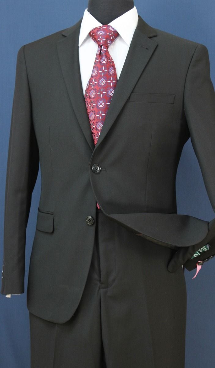 Loriano Men's 2 Piece Regular Fit Executive Suit - Classic Style