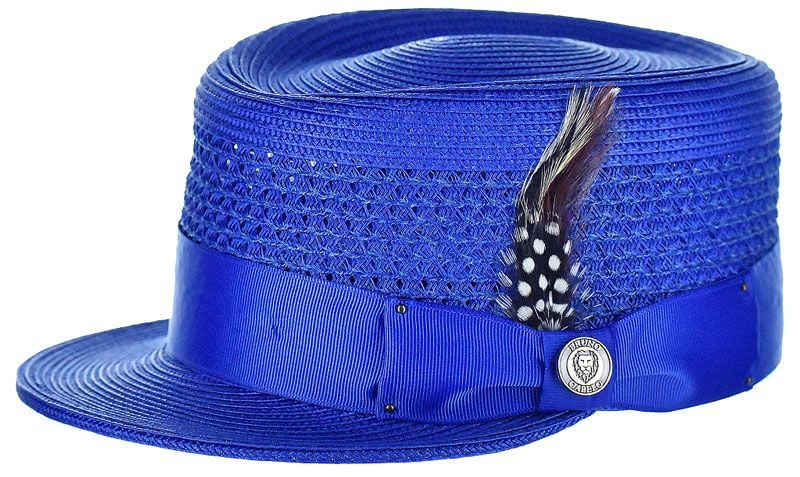 Bruno Capelo Men's Fashion Straw Hat - Vented Crown