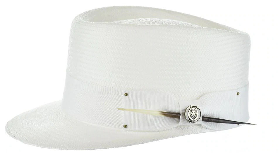 Bruno Capelo Men's Legionnaire Fashion Straw Hat - Shantung Style