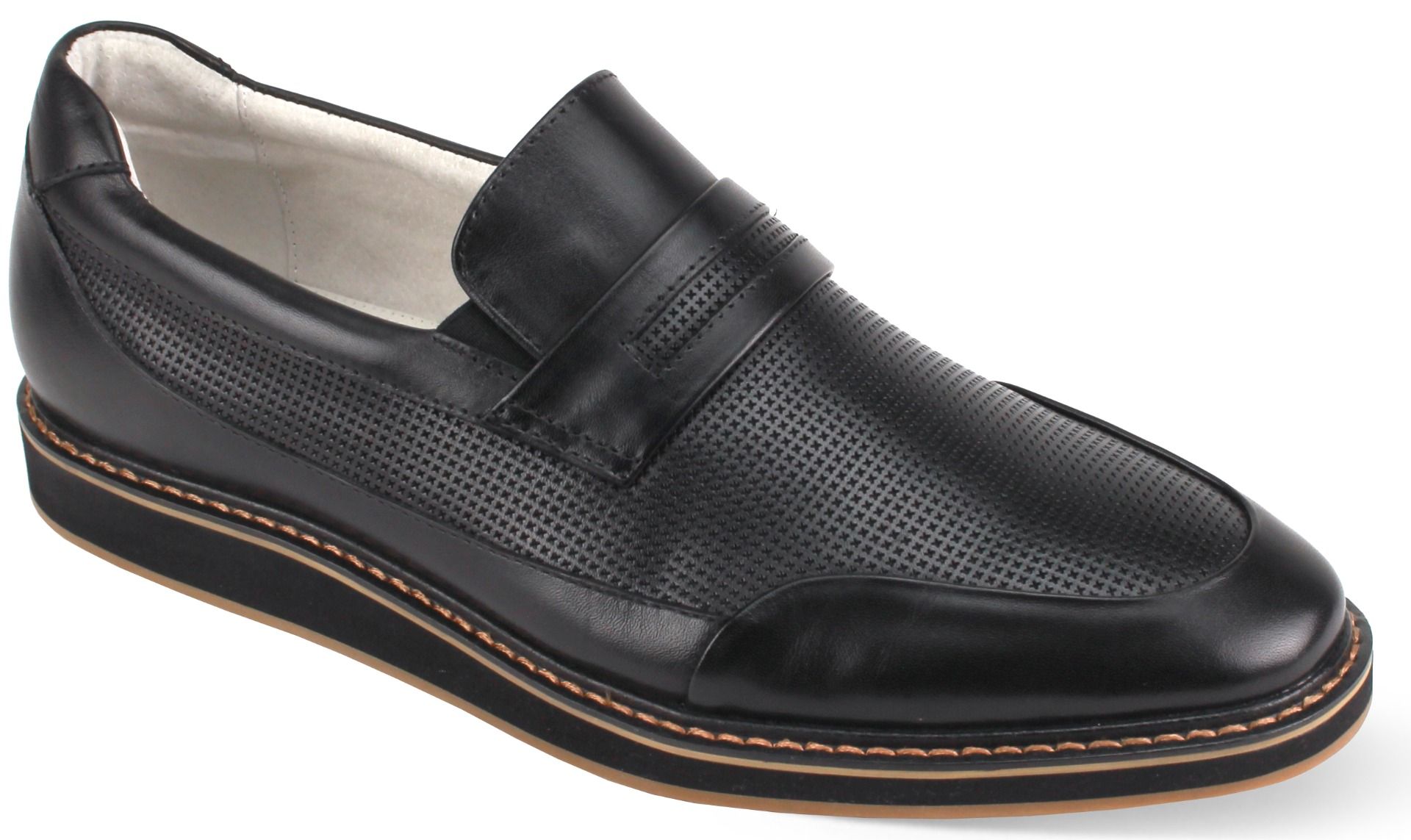 Giovanni Men's Outlet Leather Slip On Shoe - Two Tone