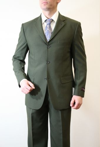 Royal Diamond Men's Outlet 2 Piece Poplin Clearance Suit - Solid