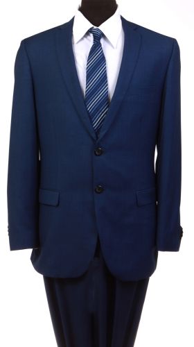 Demantie Men's 2 Piece Standard Fit Suit - Side Vents
