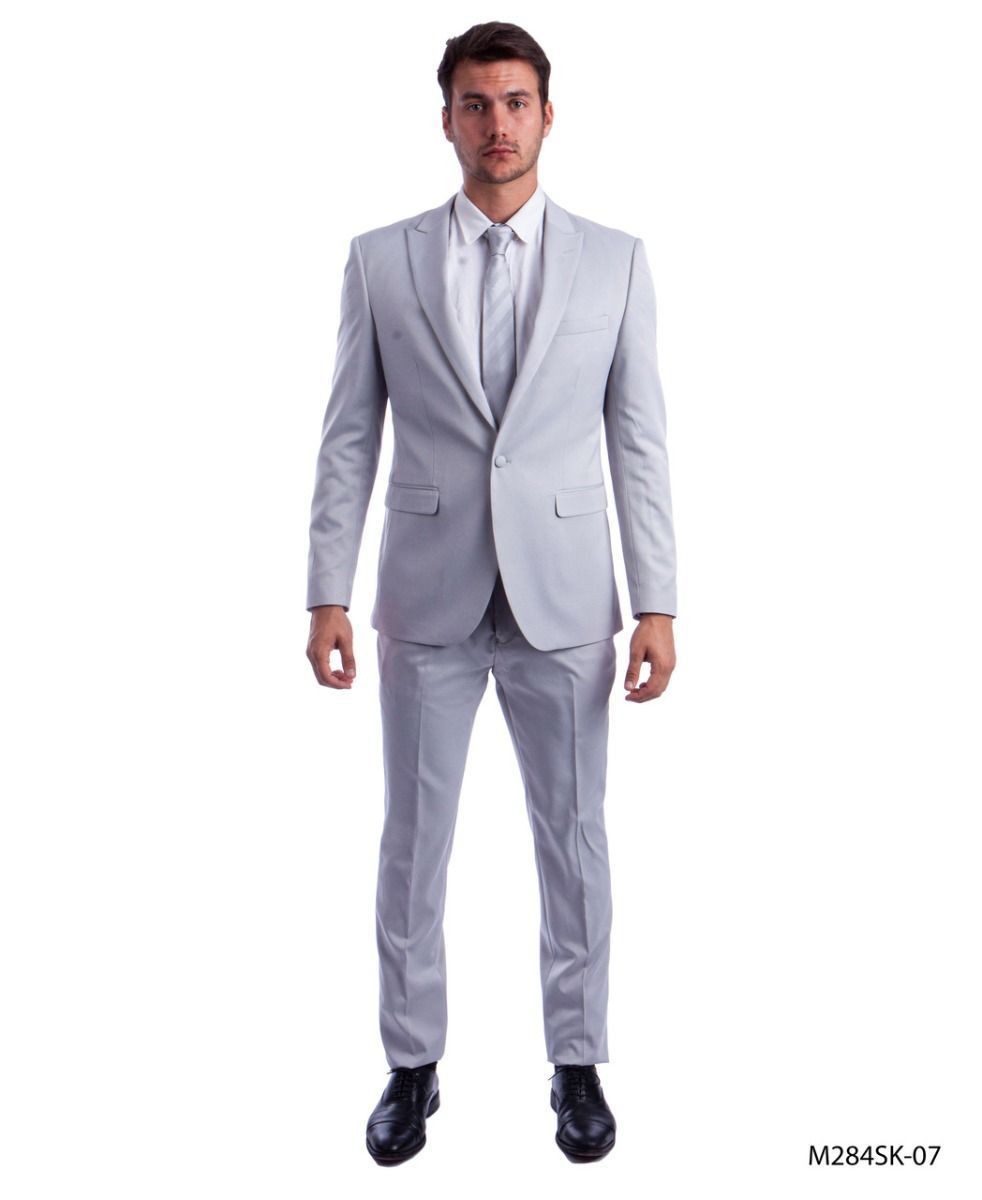 White skinny sale suit
